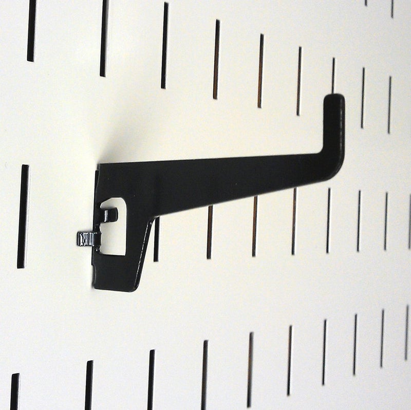 Wall Control 2-7/8in Long Reach Hook Pack - Slotted Metal Pegboard Hooks Pegboard and Slotted Tool Board - Black - Image 1
